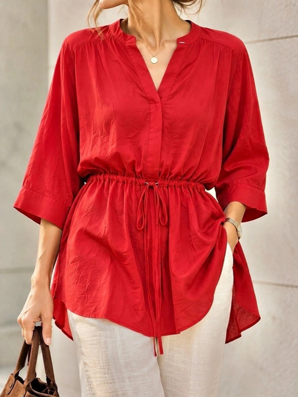 Zara Basic Red Tunic Size XL